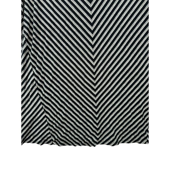 J Jill Wearever Collection Womens Tunic Striped Long Sleeve Top L Black & Gray - Picture 3 of 12